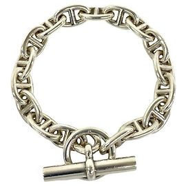 Hermès Hermes Chaine d'Ancre MM Armband aus Sterlingsilber Silber