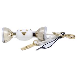 Porte-clés breloque Prada Candy Blanc