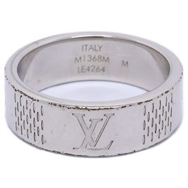 Louis Vuitton M1368M Damier Staple Thin Ring Prata