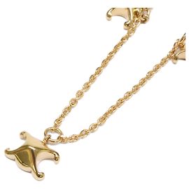 Céline Celine FCA2254 Triomphe Mini Chain Necklace Golden