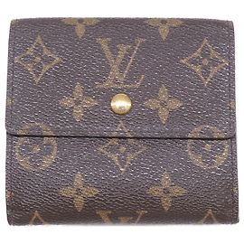 Louis Vuitton Portefeuille Elise Bi-fold Wallet Castaño