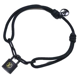 Pulseira com Pingentes Louis Vuitton Preta Preto