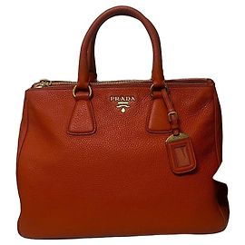 Prada Vitello Daino Papaya Handtasche Orange