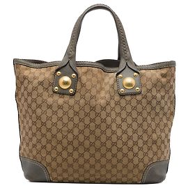 Sac cabas Gucci Sunset en toile GG beige Beige