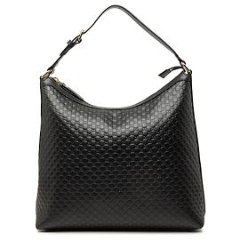 Borsa a tracolla Gucci Margaux in Microguccissima nero Nero