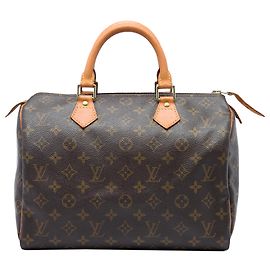 Louis Vuitton Brown Monogram Speedy 30 Marrone