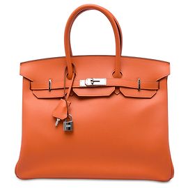 Hermès Orange Epsom Birkin Retourne 35 Orange