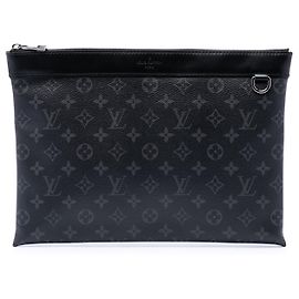 Louis Vuitton Black Monogram Eclipse Discovery Pochette GM Noir