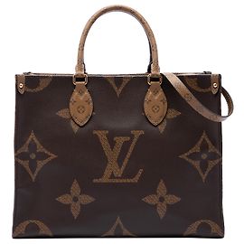 Louis Vuitton Brown Monogram Reverse Giant OnTheGo MM Brown