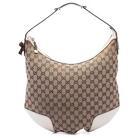 Gucci Beige Large GG Canvas Princy Hobo Altro