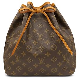 Louis Vuitton Brown Monogram Petit Noe Marrom