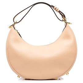 Fendi Pink Small Leather Fendigraphy Hobo Rose