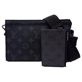 Louis Vuitton Gaston Wearable Wallet Monogram Eclipse Schwarz Schwarz