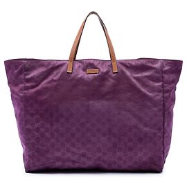 Gucci GG Nylon Reisetasche Lila Lila