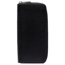 Portafoglio lungo Vertical Zippy Louis Vuitton in pelle Taurillon nera Nero