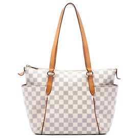 Louis Vuitton White Damier Azur Totally PM White