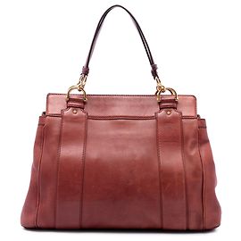 Tote Gucci Smilla in pelle di vitello rossa Rosso Bordò