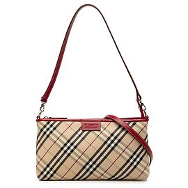 Sac Satchel Burberry Beige Nova Check Canvas Beige
