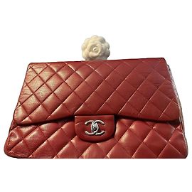 Chanel Borsa Classic Flap Bag pelle rossa Rosso
