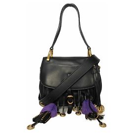 Sac à épaule Prada Corsaire en cuir City Calf Noir
