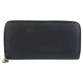Bulgari Portafoglio lungo in pelle Bvlgari Nero