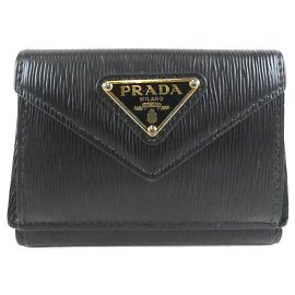 Portefeuille Tri Wallet Prada Vitello Move Noir