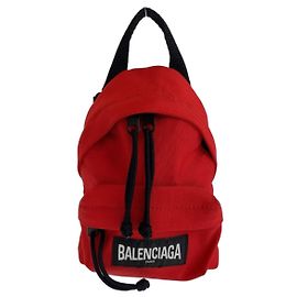Balenciaga Nylon Explorer Shoulder Bag Red