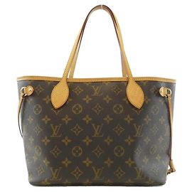 Borsa Tote Louis Vuitton Neverfull Monogram Marrone