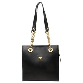 Bolso Tote de piel negra MCM Negro