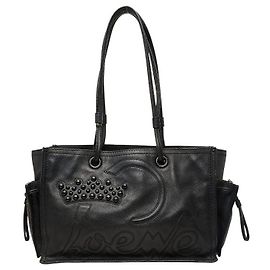 Saco Tote em couro Loewe Preto