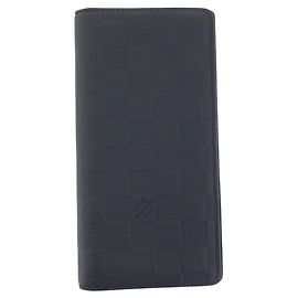 Louis Vuitton Porte Feuille Brazza Damier Infini Long Wallet Preto