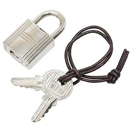 Set Lucchetto in Metallo Hermès Cadena Argento