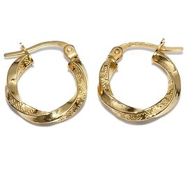Autre Marque Pendientes de aro UNOAERRE Au750 Dorado