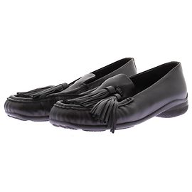 Autre Marque Mocassini in pelle neri Nero