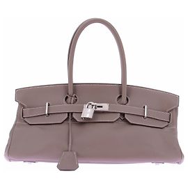 Hermès Sac "JPG Birkin Shoulder 42" en cuir étoupe Gris