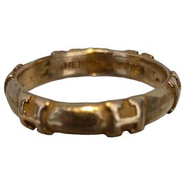 Bague Hermès en or jaune Doré
