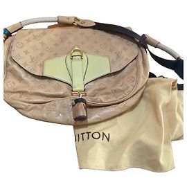 Bolsa de Ombro Louis Vuitton Monogram Empreinte Couro Bege Bege