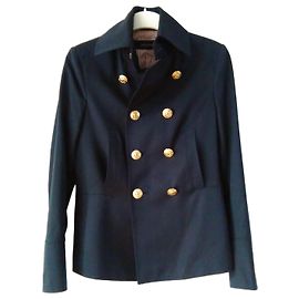 Dsquared2 Abrigo Caban de lana azul marino Azul