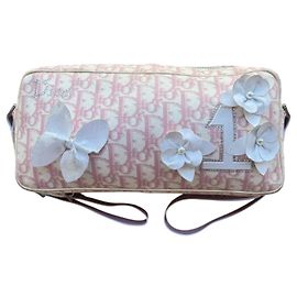 Christian Dior Pink Trotter 'No. 1' Girly Shoulder Bag Pink White