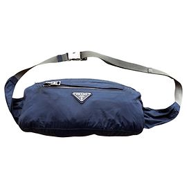 Prada Nylon Waist Bag Navy Blue Dark blue