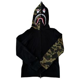 Autre Marque A Bathing Ape BAPE Shark Full-Zip Hoodie 1st Camo - Grün/Schwarz Schwarz Dunkelgrün