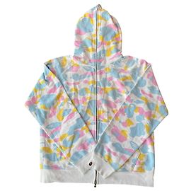 Autre Marque BAPE A Bathing Ape Cotton Candy Full Zip Hoodie - White Multiple colors