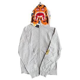 Autre Marque BAPE A Bathing Ape Sudadera Full Zip Tiger Maebashi City Camo Gris