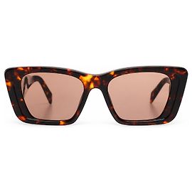 Prada, gafas de sol PR08YS con estampado de carey marrón Castaño