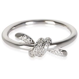 Tiffany & Co. Knot Ring aus Weißgold und Diamanten Andere