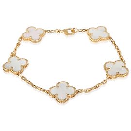 Pulseira Vintage Alhambra Van Cleef & Arpels em Ouro Amarelo e Madrepérola Outro