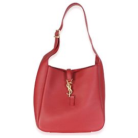 Autre Marque Saint Laurent Red Danger Smooth Calfskin Small Le 5 A 7 Soft Hobo Roja