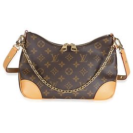 Louis Vuitton Natural Monogram Canvas Boulogne PM NM Marrom