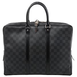 Louis Vuitton Porte Document Voyages Damier Graphite Handbag in Black N41125 Gris