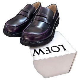 Loewe Mocassins en cuir violets Violet